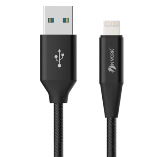 Buy Nyork Nylon Lightning Cable - 1M at best price in Qatar.
