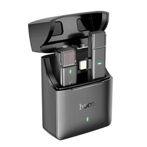 Buy HOCO S31 Stream Wireless Microphone with Lightning Ports Receiver - Black at best price in Qatar.
