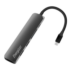 Energizer Multiport USB C 3.1 5-in-1 Hub - Black