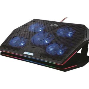 Buy Porodo Gaming Multi-Fan Cooling Pad - Black at best price in Qatar.