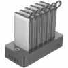 Powerology 6 in 1 Power Station 10000mAh 2.1A with Built-In Cable - White