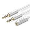 Buy UGREEN | 3.5mm Female to 2 Male Audio Cable - White at best price in Qatar.