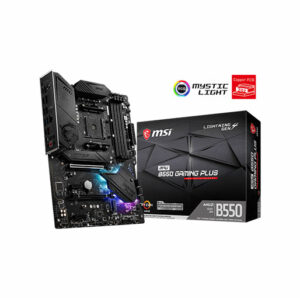 Buy MSI MPG B550 Gaming Plus Gaming Motherboard (AMD AM4, DDR4, PCIe 4.0, SATA 6Gb/s, M.2, USB 3.2 Gen 2, HDMI/DP, ATX) at best price in Qatar.