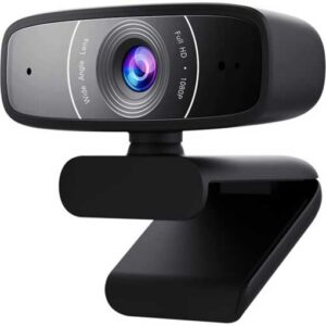 ASUS Webcam C3 USB Camera with 1080p 30 fps Recording, Beamforming Microphone