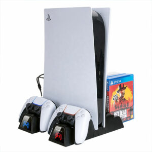 OIVO PS5 Cooling Stand with Charging Station and Suction Cooling Fan,Dual Controller Charger Station