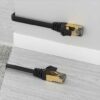 Unitek Cat 7 SSTP RJ45 Flat Ethernet Cable - Black