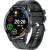 Buy Xcell Classic-3Talk Smart Watch Black With Black Leather Strap at best price in Qatar.