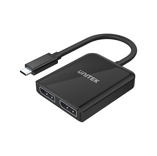 Buy Unitek 8K USB-C to Dual DisplayPort 1.4 Adapter with MST Dual Monitor at best price in Qatar.