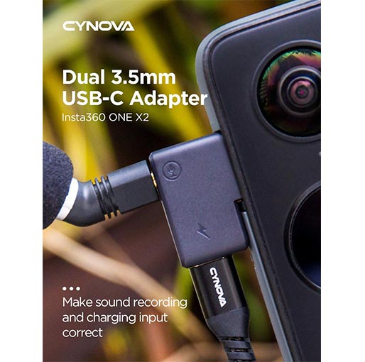 insta360 one x2 audio adapter