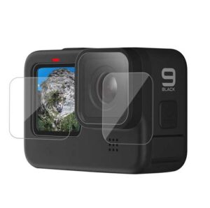 TELESIN Tempered Glass Screen & Lens Protective Film Cover For GoPro 9