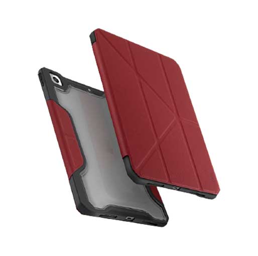 Uniq Trexa Fits iPad FITS iPad 10.2" (2019-2021) And iPad Air 10.5" (2019) Anti Microbial Case - Coral Red