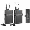 Buy BOYA BY-WM4 PRO-K6 Two-Person Digital Wireless Omni Lavalier Microphone System for USB-C Devices (2.4 GHz) at best price in Qatar.