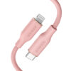Buy Anker PowerLine III Flow, USB C to Lightning Cable 3ft/0.9m - Coral Pink at best price in Qatar.