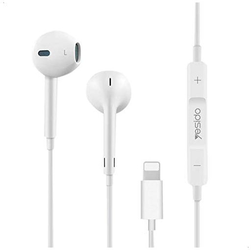 Buy Yesido YH-20 Noise Cancelling Earphones for iPhone Devices - White at best price in Qatar.