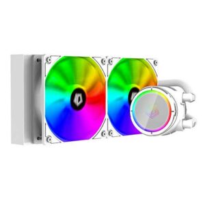 ID-COOLING ZOOMFLOW 240X Snow CPU Water Cooler 5V Addressable RGB AIO Cooler 240mm CPU Liquid Cooler 2X120mm RGB Fan