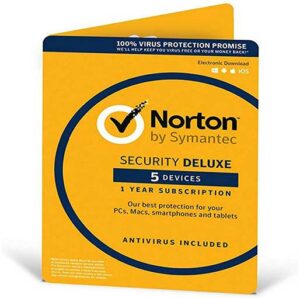 Norton Security Deluxe 3.0 12 Month 5 Devices