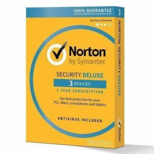 Norton by Symantec Security Deluxe 3.0 AR 1 User for 3 Devices 1 Year Antivirus