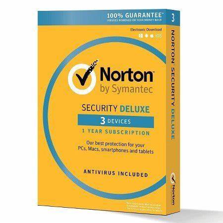 Norton by Symantec Security Deluxe 3.0 AR 1 User for 3 Devices 1 Year Antivirus