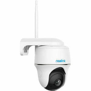 Reolink Pan Tilt Outdoor Rechargeable Battery/Solar Powered Security Camera 1080p WiFi IP Camera, Color Night Vision PIR Motion Alert, Work with Google Assistant, Argus PT