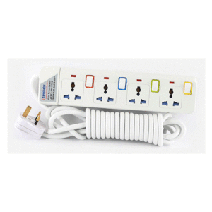 Terminator 4 Way Power Extension Socket With 2 Usb 2.1A 3M