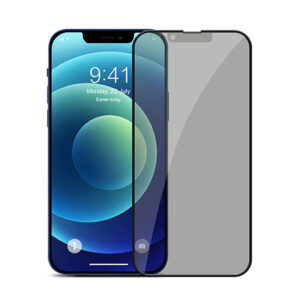 Devia Van Series Privacy Silicone Edge Twice Tempered Glass iPhone 13 Pro Max - Black