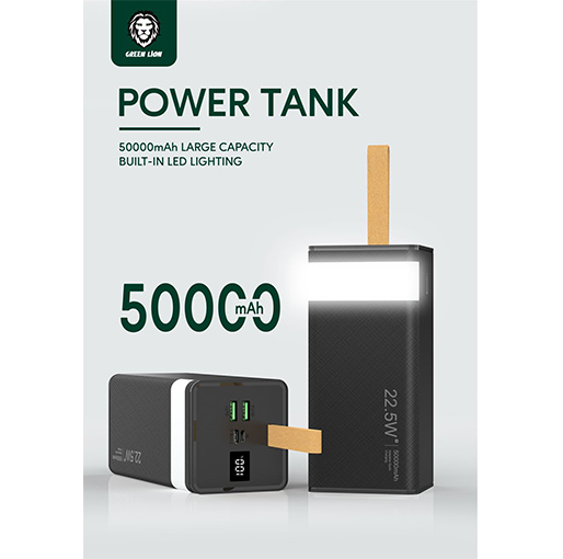 Buy Green 50,000 mAh Multi-port Power-Tank With Intelligent Digital Display 22.5 WATT at best price in Qatar