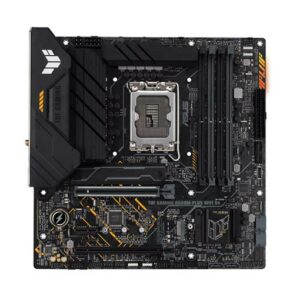 Buy Asus UF GAMING B660M-PLUS WIFI D4 Intel® B660 (LGA 1700) mATX motherboard, 10+1 DrMOS Power stages , PCIe 5.0 support, DDR4 5333 (OC), Dual PCIe 4.0 M.2 Slots with Flexible Heatsink, Intel® Wi-Fi 6, Realtek 2.5Gb Ethernet, Rear USB 3.2 Gen 2x2 Type-C®, Front USB 3.2 Gen 1 Type-C®, Aura Sync, Two-way AI Noise Cancelation at best price in Qatar.