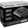 Buy Thermaltake Litepower 650W Power Supply, Non Modular, ATX 2.3 & EPS, Active-PFC, PSU, 12cm, EU/Non, 80PLUS at best price in Qatar .