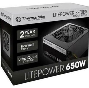 Buy Thermaltake Litepower 650W Power Supply, Non Modular, ATX 2.3 & EPS, Active-PFC, PSU, 12cm, EU/Non, 80PLUS at best price in Qatar .