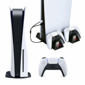 Buy Sony PlayStation 5 (PS5) Gaming Console +OIVO PS5 Cooling Stand with Charging Station and Suction Cooling Fan,Dual Controller Charger Station at best price in Qatar.