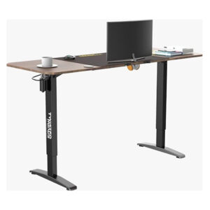 Twisted Minds T Shaped Electric Gaming Desk, Height Adjustable - Left, Headphone hook & Cup Holder