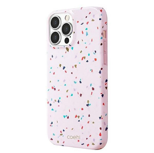 UNIQ Case Coehl Terrazzo iPhone 13 Pro Max - Blush Pink