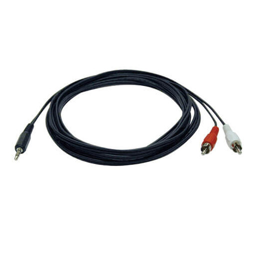 Buy Tripp Lite 3.5 mm Mini Stereo to RCA Audio Y Splitter Adapter Cable (M/2xM), 12 ft. (3.7 m) at best price in Qatar.