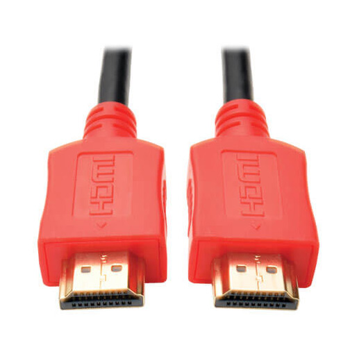 Buy Tripp Lite High-Speed HDMI Cable, Digital Video with Audio, UHD 4K (M/M), Red, 10 ft. (3.05 m) at best price in Qatar.