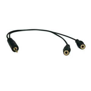 Buy Tripp Lite 3.5mm Mini Stereo Cable adapter Y Splitter for Speakers and Headphones (M to 2x F) 1 ft. (0.31 m) at best price in Qatar.