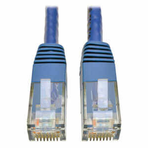 Tripp Lite Cat6 Gigabit Molded (UTP) Ethernet Cable (RJ45 M/M), Blue, 35 ft. (10.67 m)