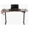 Twisted Minds T Shaped Electric Gaming Desk, Height Adjustable - Right, Headphone hook & Cup Holder
