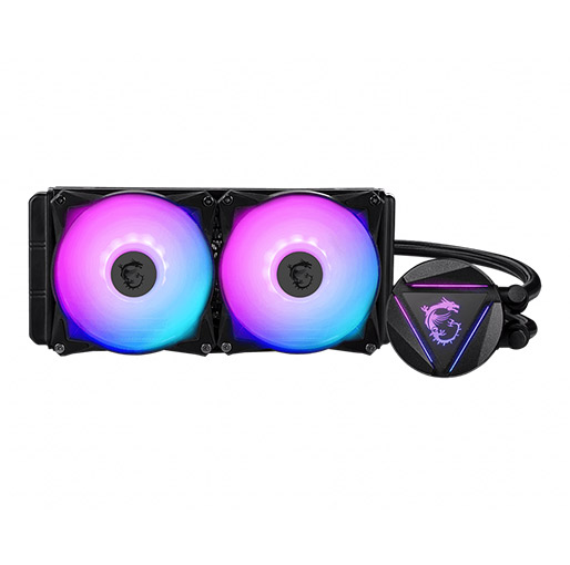 MSI MAG Core Liquid 240R CPU Cooler, ARGB Lighting, 4200 RPM Pump Speed, 2000 RPM Fan Speed