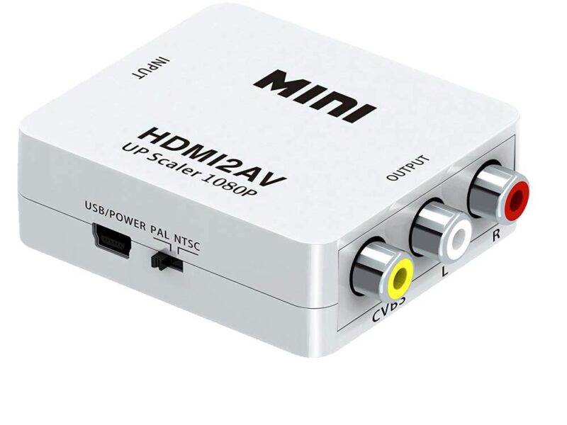 HDMI2AV HDMI TO AV 3RCA CVBs Composite Video Audio Converter