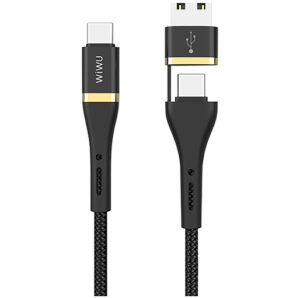 Wiwu Elite Data Cable ED-106 3A Usb And Type-c To Type-c 1.2M - Black