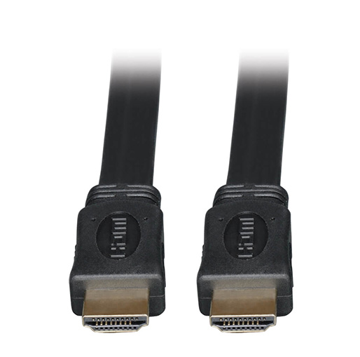 Tripp Lite High-Speed HDMI Flat Cable, Digital Video with Audio, UHD 4K (M/M), Black, 3 ft. (0.91 m)
