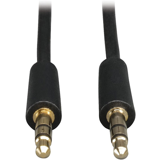 TRIPP LITE P312-001 1-Feet Mini Stereo Audio Dubbing Cord 3.5mm M/M Connectors,Black