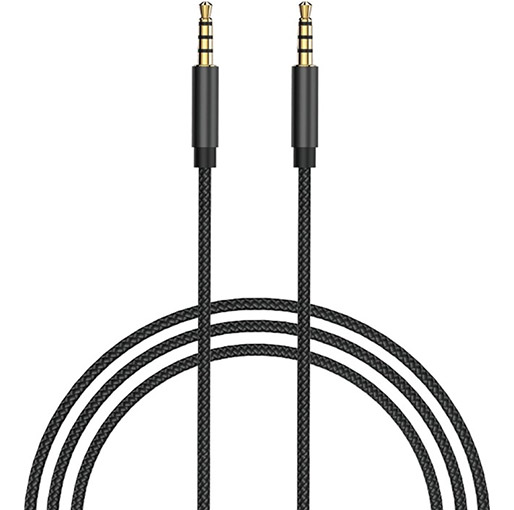 Wiwu 3.5mm Stereo Aux Cable 1 Meter - Black