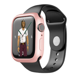 Green Stylin Guard Pro Case, Easy Access to All Ports, Anti-Scratch, Lightweight Protective Bumper Cover Replacement Compatible for Apple Watch 40mm - Pink