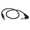 Buy Tripp Lite 3.5mm Mini Stereo Audio Cable with one Right-Angle plug (M/M), 1 ft. (0.31 m) at best price in Qatar.