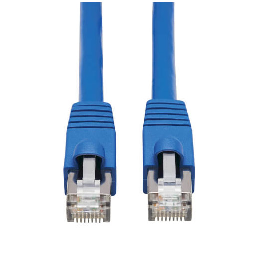 Buy Tripp Lite Cat6a 10G-Certified Snagless F/UTP Ethernet Cable (RJ45 M/M), PoE, CMR-LP, Blue, 30 ft. (9.14 m) at best price in Qatar.