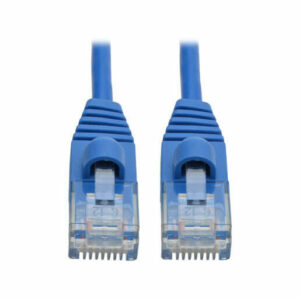 Buy Tripp Lite Cat6a 10G Snagless Molded Slim UTP Ethernet Cable (RJ45 M/M), Blue, 3 ft. (0.91 m) at best price in Qatar.