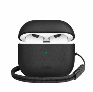 Buy Uniq Terra Genuine Leather AirPods (3rd Gen) Case - Black at best price in Qatar.