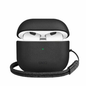 Buy Uniq Terra Genuine Leather AirPods (3rd Gen) Case - Black at best price in Qatar.
