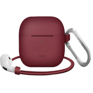 Buy Uniq Vencer Active Silicone AirPods (3rd Gen) Case - Maroon at best price in Qatar.